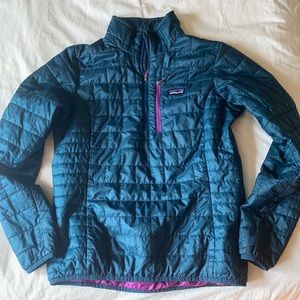 Patagonia Nano Puff Quarter-zip EUC Size Medium Pullover